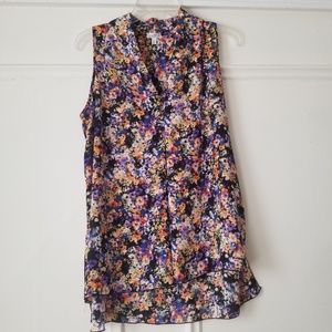 Spense Floral Sleeveless Blouse